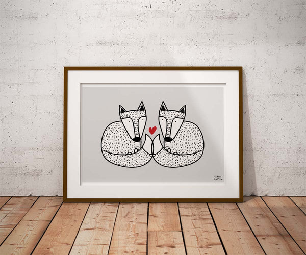 Fine art Print "Foxy love"