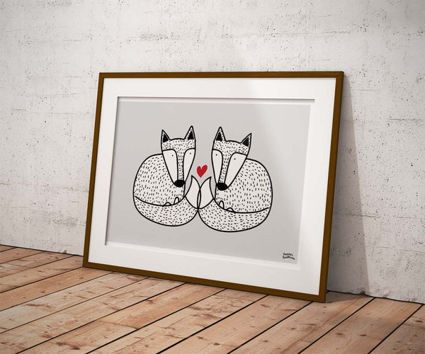 Fine art Print "Foxy love"