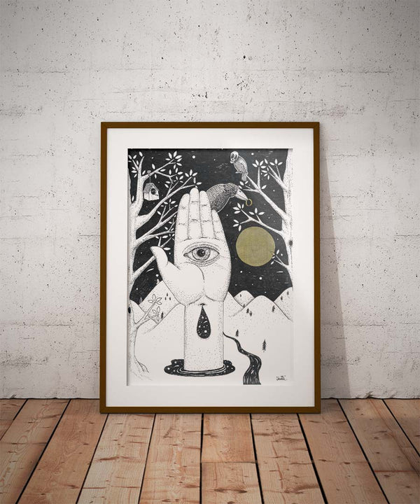 Fine art Print "La mano del ojo"