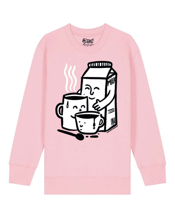 Sudadera niños algodón orgánico. "We are familly"