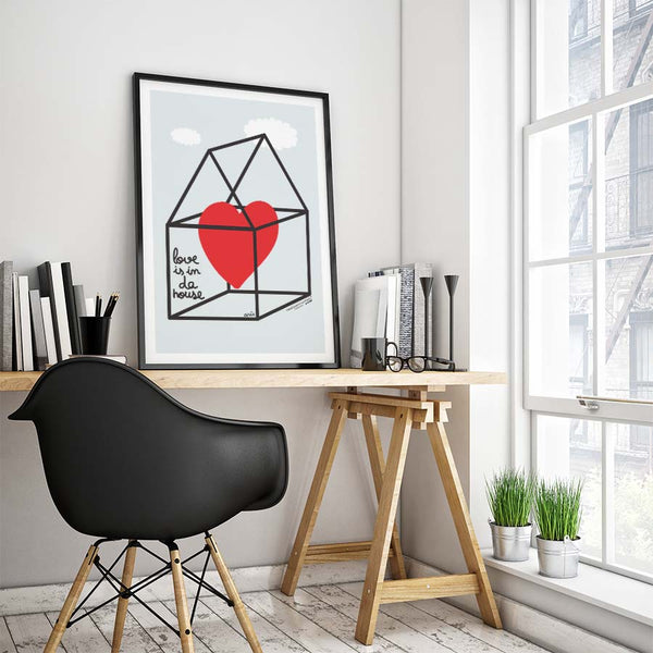 Fine art Print  "Love is in da house"
