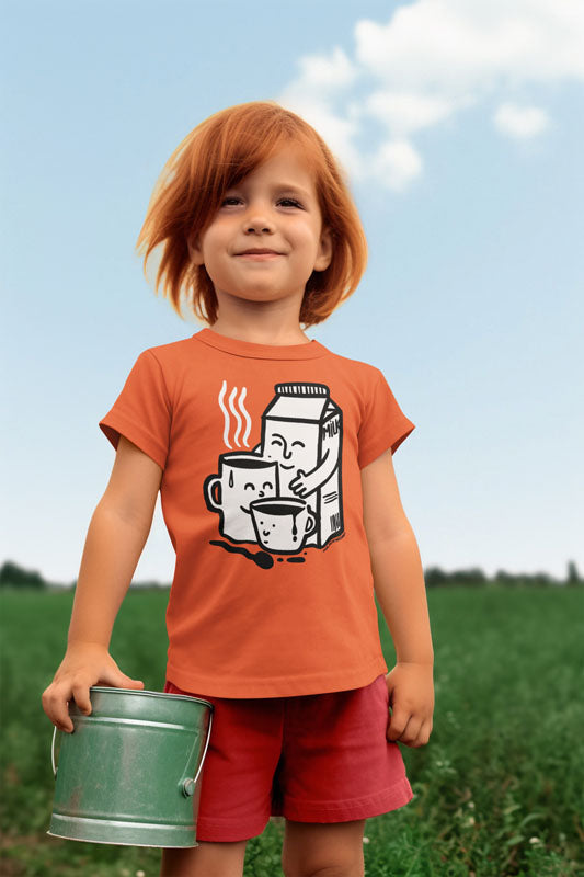 Camiseta niños algodón orgánico. "We are familly"