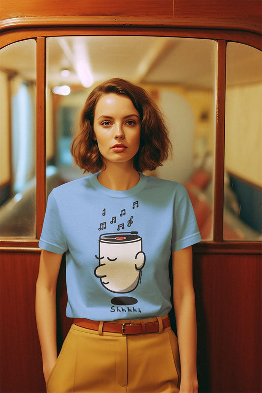 Camiseta mujer algodón orgánico. “Shhhh”