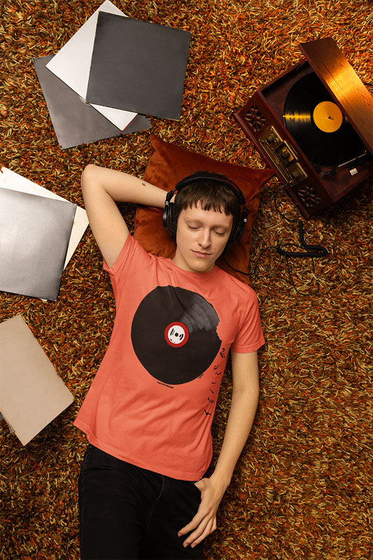 Camiseta Unisex algodón orgánico. "Vinilo"