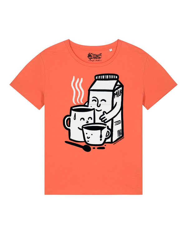 Camiseta mujer algodón orgánico. “We are familly”