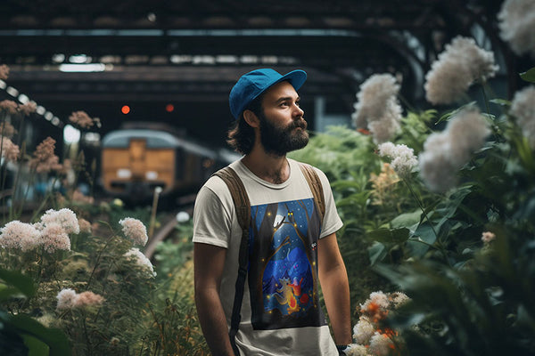 Camiseta Unisex algodón orgánico. "Campfire"