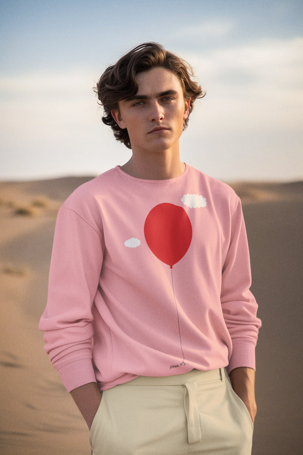 Sudadera unisex algodón orgánico. "Please stay"