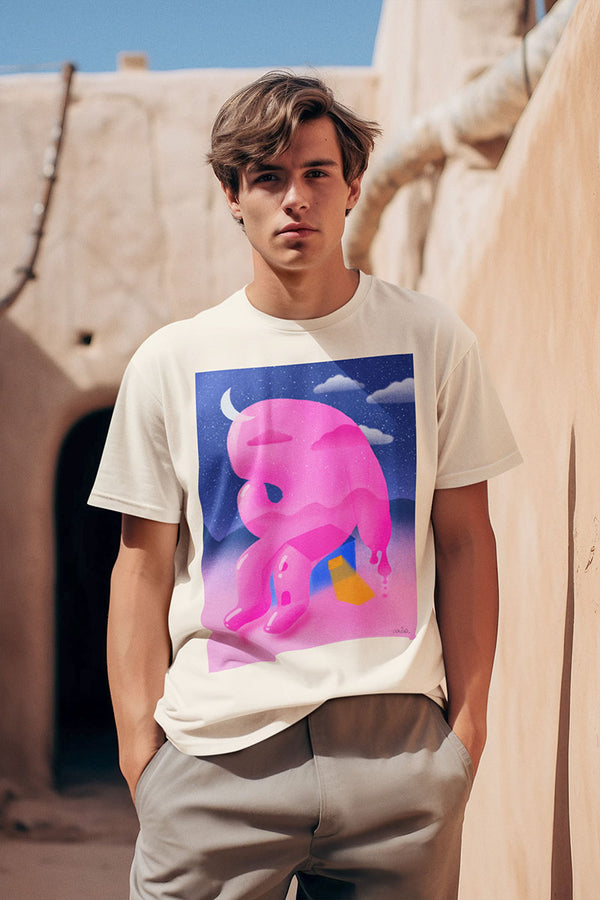 Camiseta Unisex algodón orgánico. "Melting"