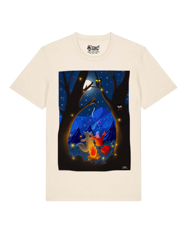 Camiseta Unisex algodón orgánico. "Campfire"