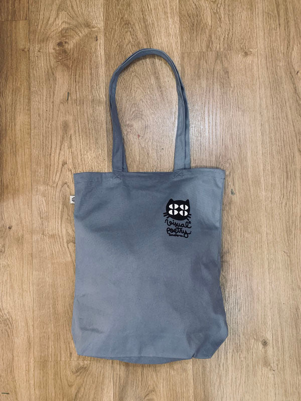 Tote Bag celeste. "Gato cuántico"