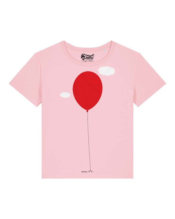 Camiseta mujer algodón orgánico. “Please stay”