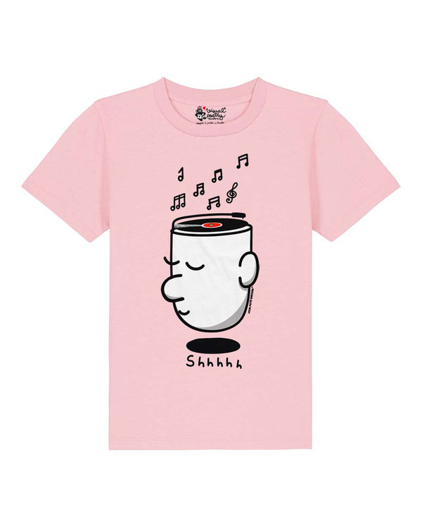 Camiseta niños algodón orgánico. "Shhhh"