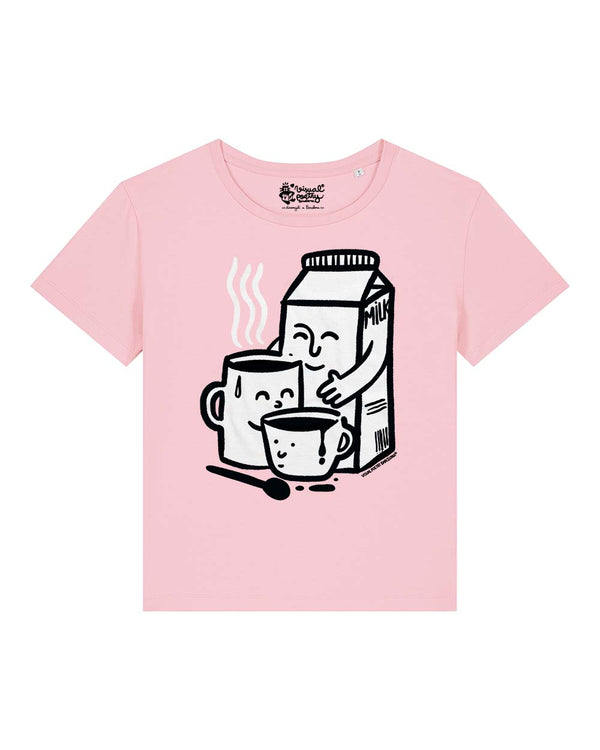 Camiseta mujer algodón orgánico. “We are familly”