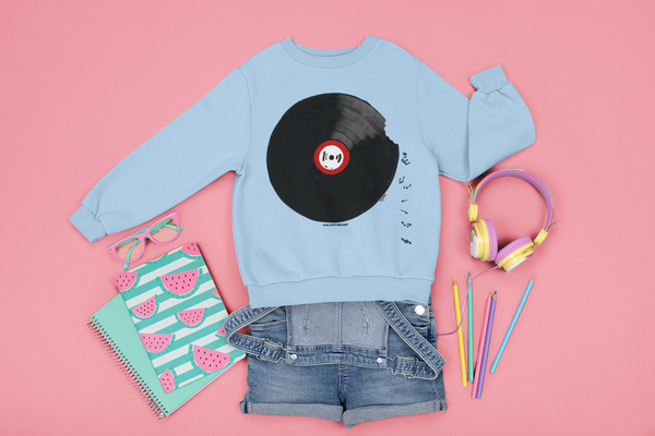 Sudadera niños algodón orgánico. "Vinilo"