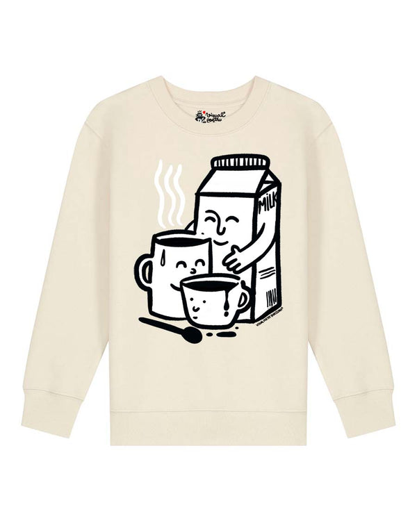 Sudadera niños algodón orgánico. "We are familly"