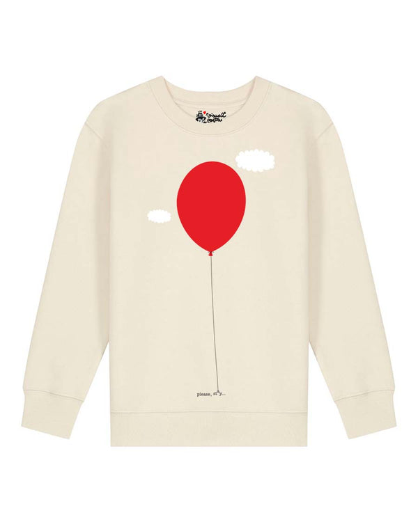 Sudadera niños algodón orgánico. "Please stay"