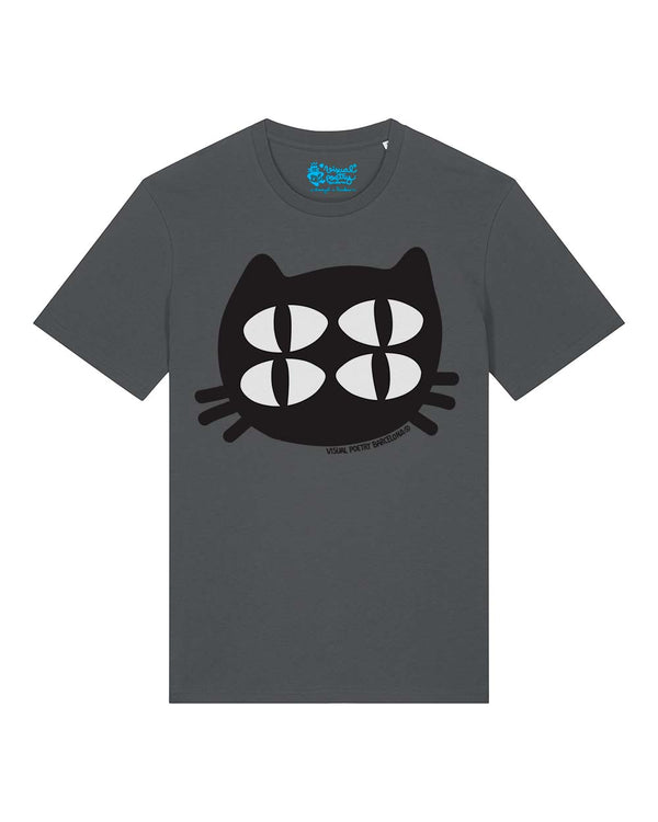 Camiseta Unisex algodón orgánico. "Gato cuántico"
