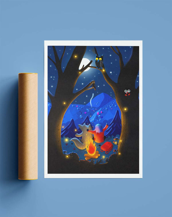 Fine art Print "Campfire"