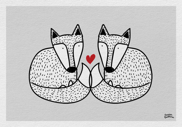 Fine art Print "Foxy love"