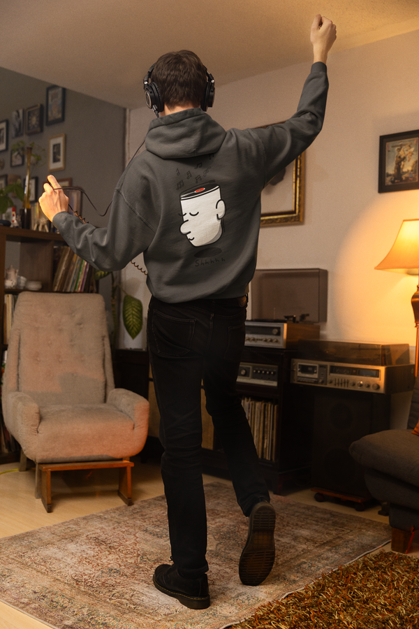 Sudadera capucha unisex algodón. "Shhhh"