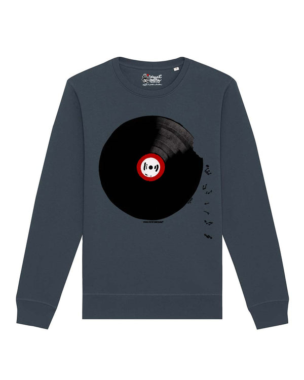 Sudadera unisex algodón orgánico. "Vinilo"
