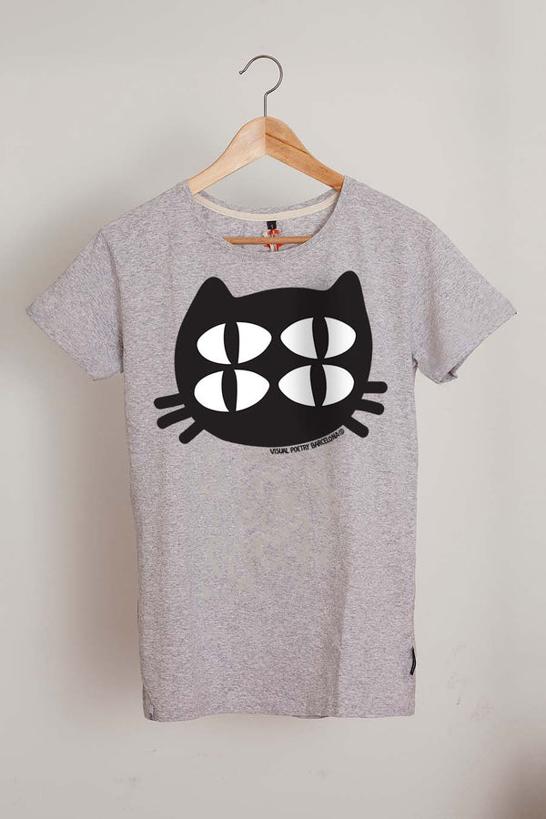 Camiseta hombre. "Gato cuántico"