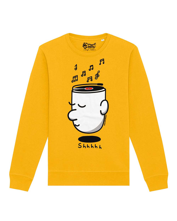 Sudadera unisex algodón orgánico. "Shhhhh"