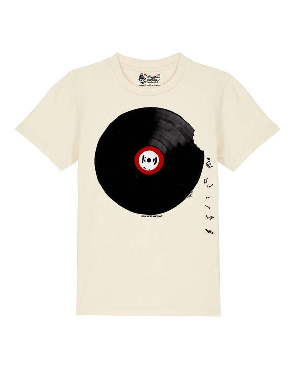 Camiseta niños algodón orgánico. "Vinilo"