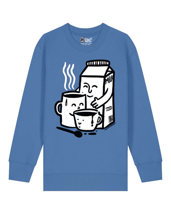 Sudadera niños algodón orgánico. "We are familly"