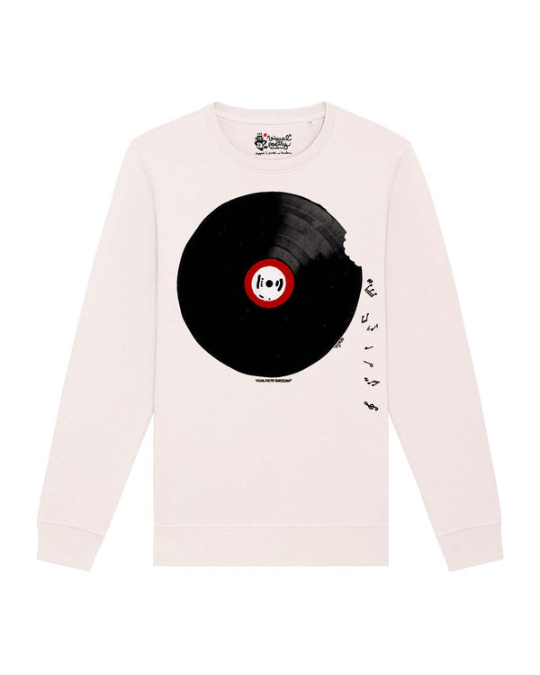 Sudadera unisex algodón orgánico. "Vinilo"
