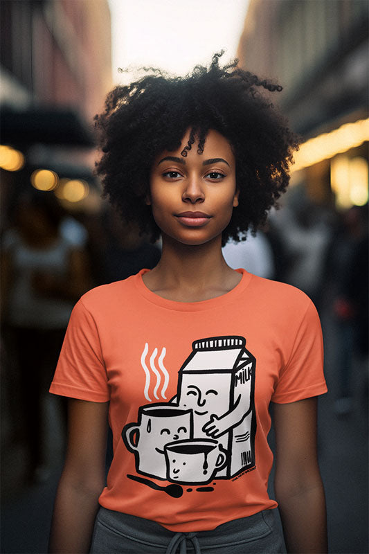 Camiseta mujer algodón orgánico. “We are familly”