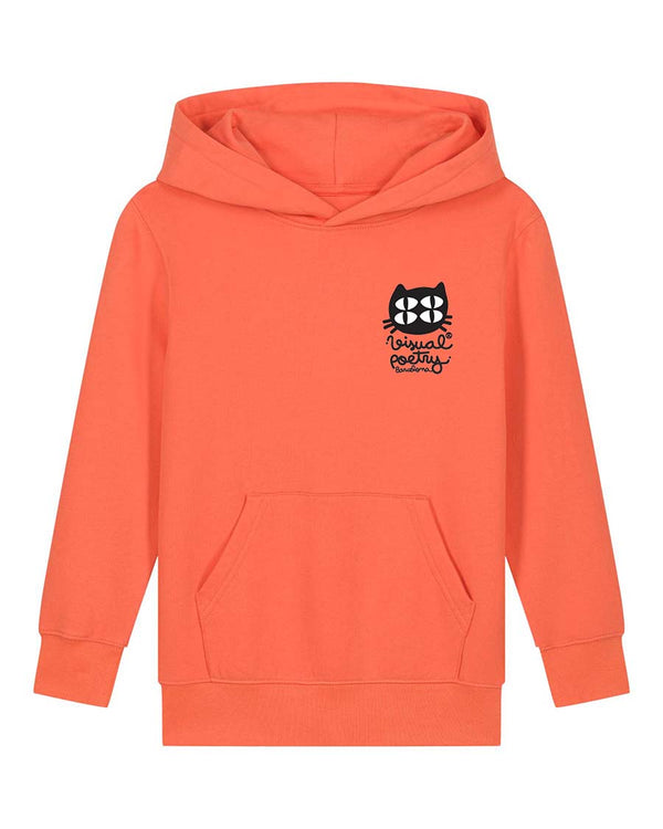 Sudadera capucha  niños algodón orgánico. "Shhhh"