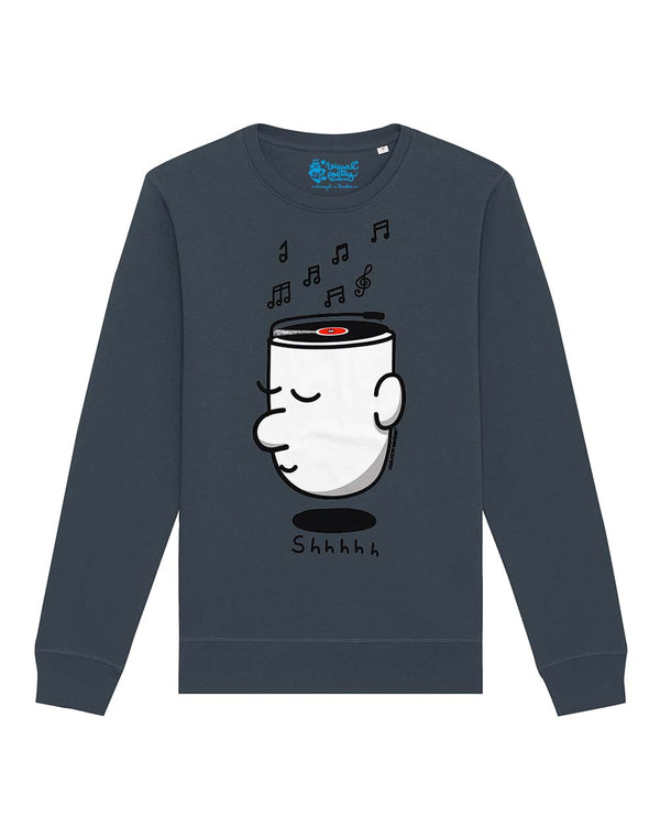 Sudadera unisex algodón orgánico. "Shhhhh"