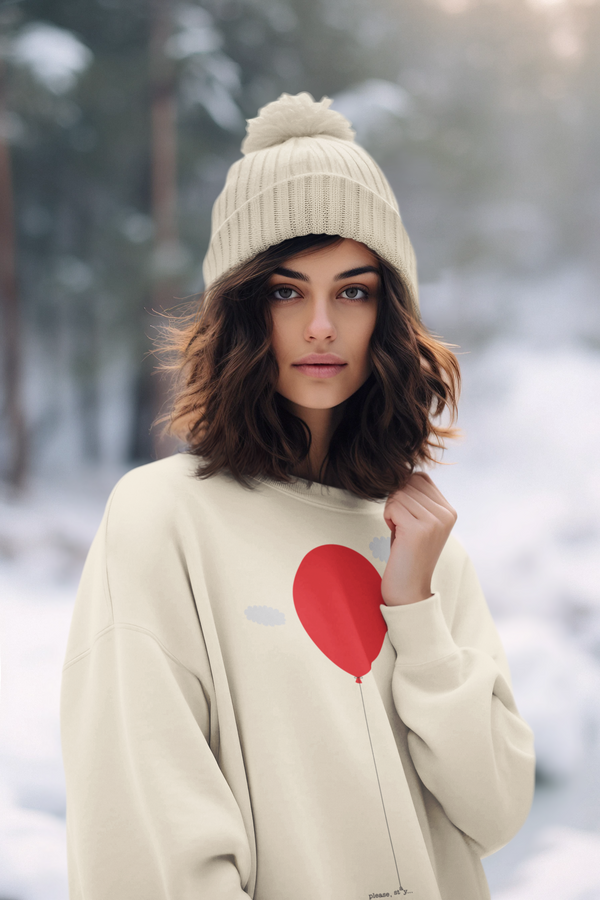 Sudadera unisex algodón orgánico. "Please stay"