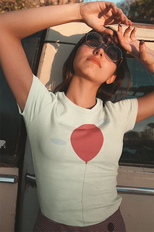 Camiseta mujer algodón orgánico. “Please stay”