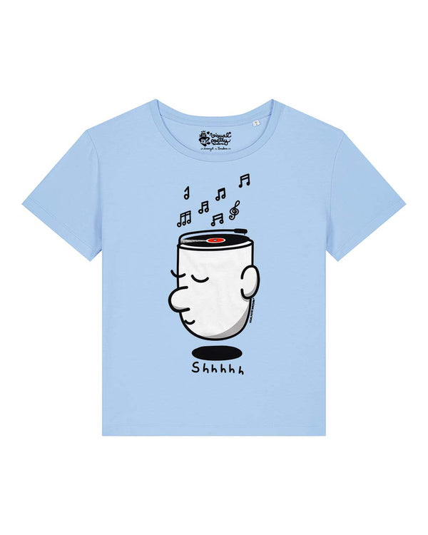 Camiseta mujer algodón orgánico. “Shhhh”