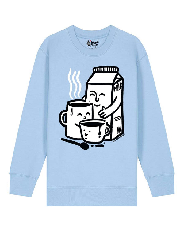 Sudadera niños algodón orgánico. "We are familly"