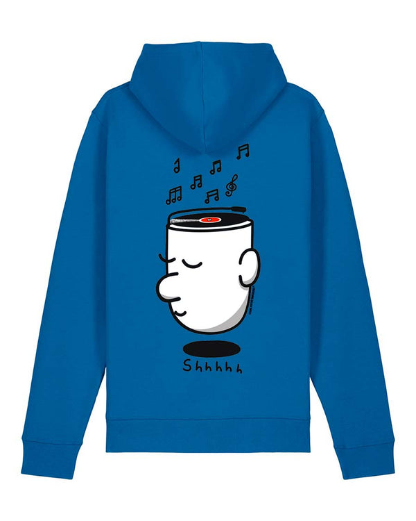 Sudadera capucha unisex algodón. "Shhhh"