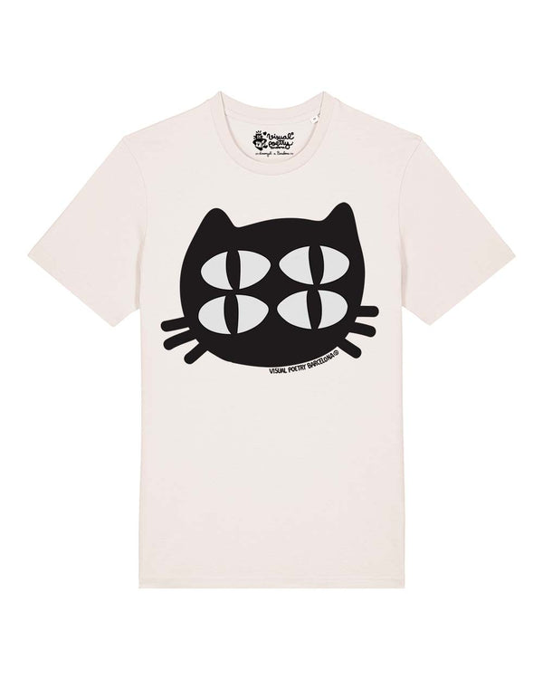 Camiseta Unisex algodón orgánico. "Gato cuántico"