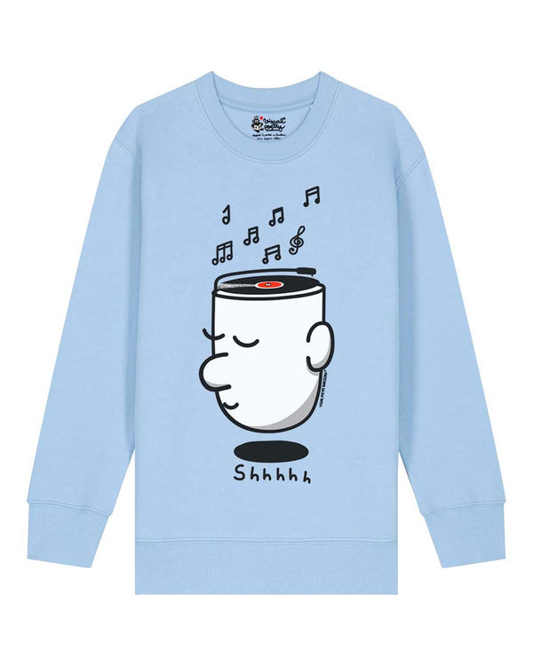 Sudadera niños algodón orgánico. "Shhhh"