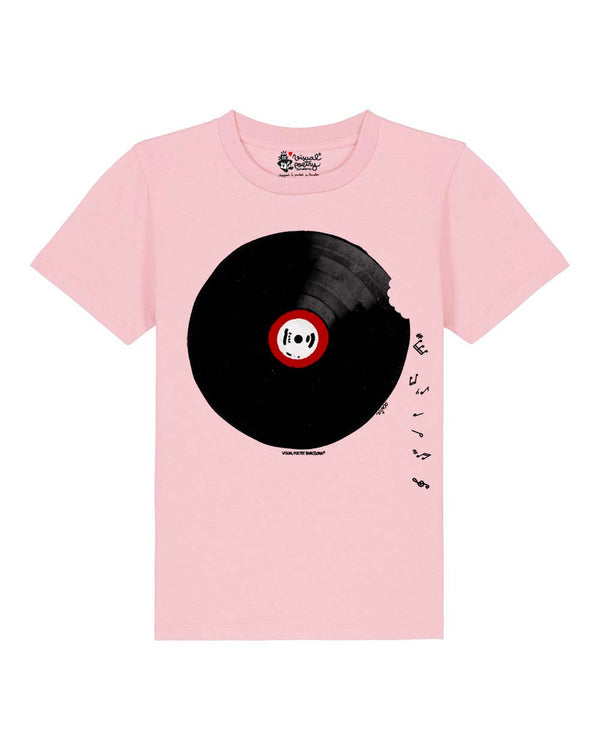 Camiseta niños algodón orgánico. "Vinilo"