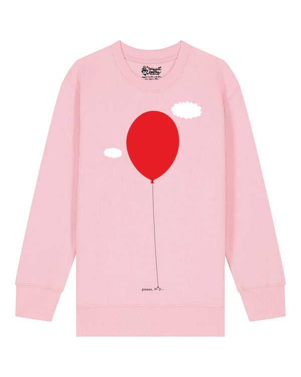 Sudadera niños algodón orgánico. "Please stay"