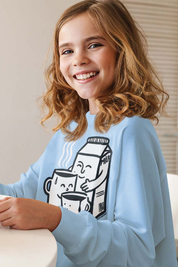 Sudadera niños algodón orgánico. "We are familly"
