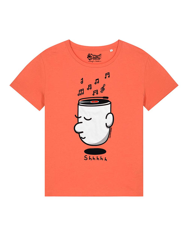 Camiseta mujer algodón orgánico. “Shhhh”