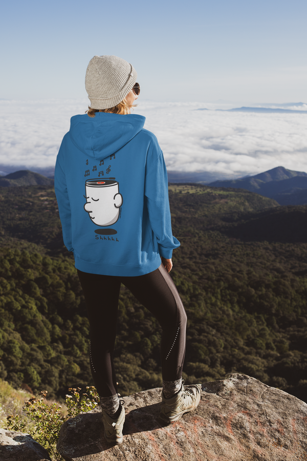Sudadera capucha unisex algodón. "Shhhh"