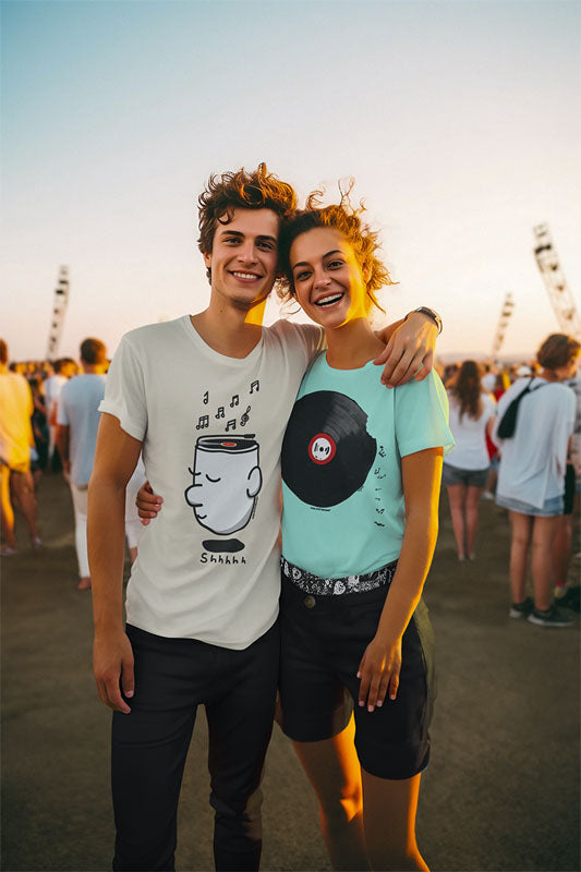 Camiseta Unisex algodón orgánico. "Shhhh"