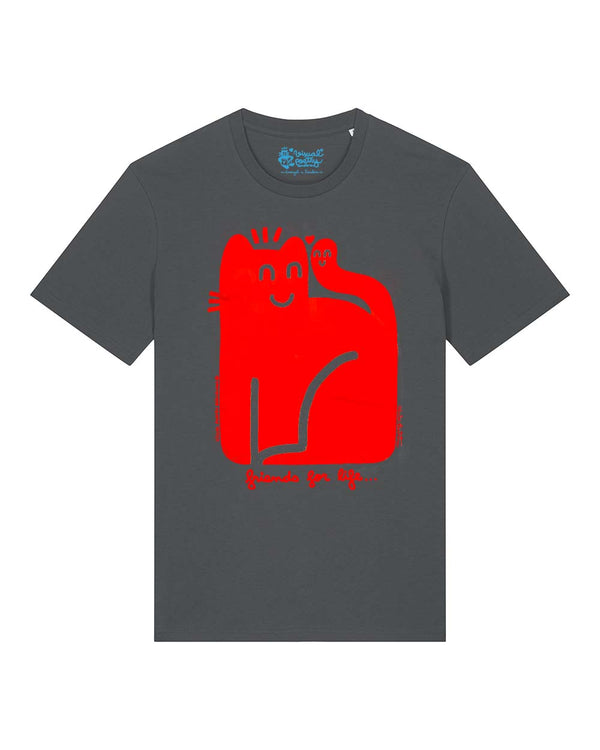 Camiseta Unisex algodón orgánico. "Friends for life"