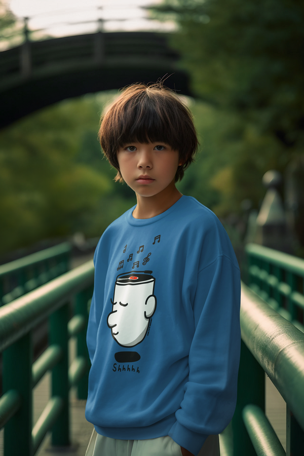 Sudadera niños algodón orgánico. "Shhhh"