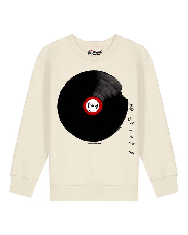 Sudadera niños algodón orgánico. "Vinilo"