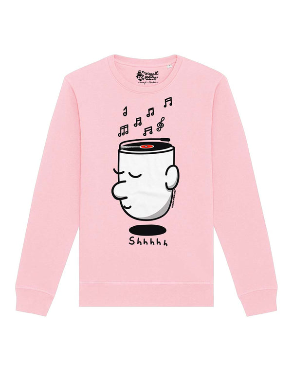 Sudadera unisex algodón orgánico. "Shhhhh"